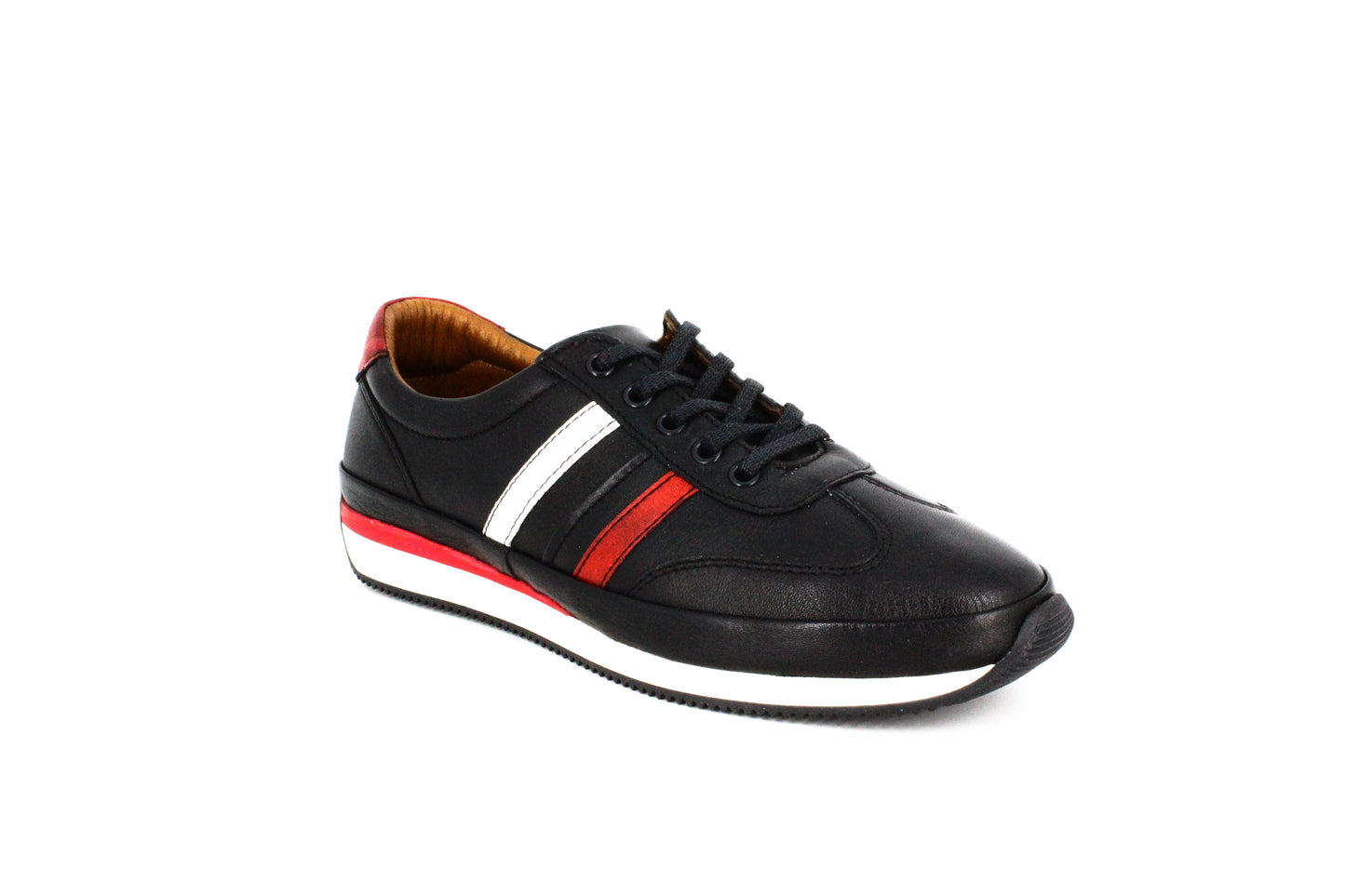 Pantofi casual dama Anna Viotti negri din piele naturala 