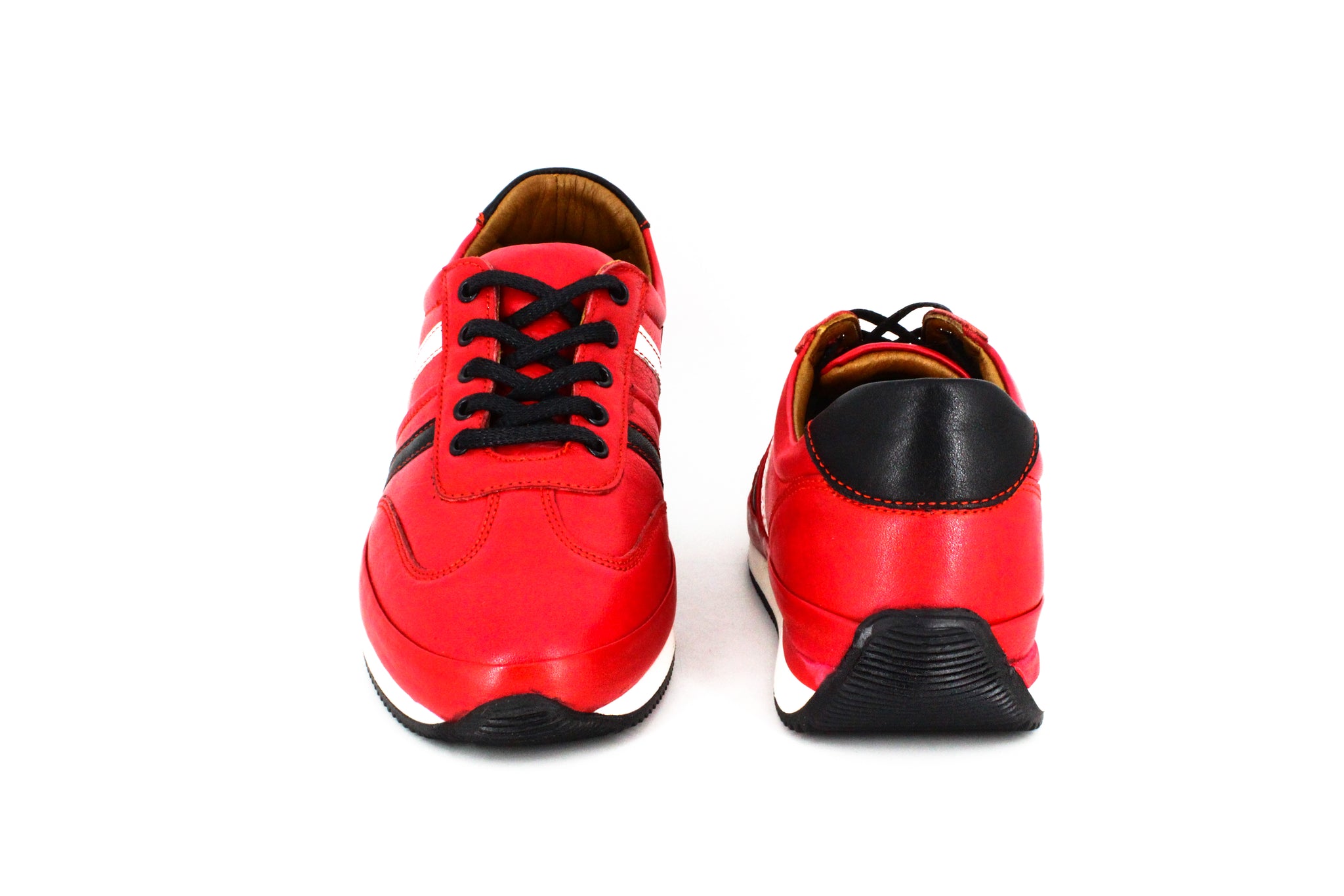 Pantofi casual dama Anna Viotti rosu din piele naturala