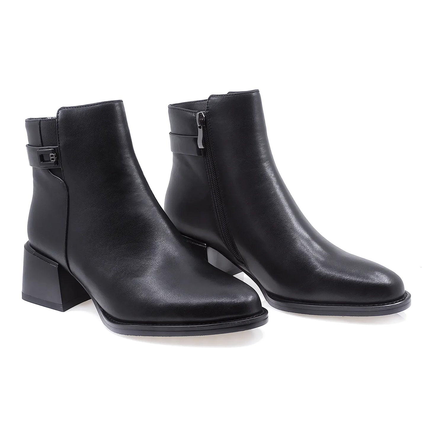 Ghete Dama Elegante Anna Viotti Piele Naturala D112-GAW2531 Negru