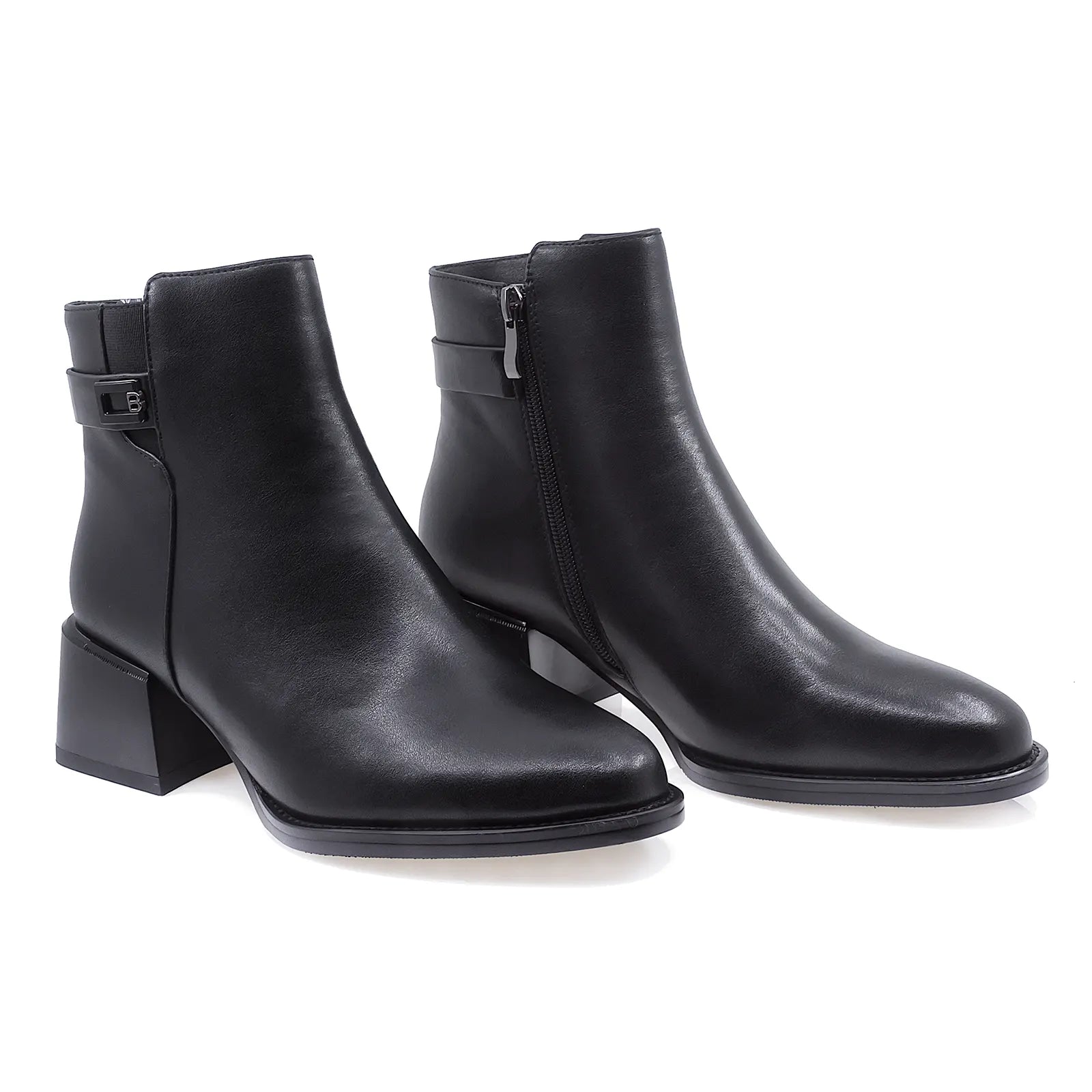 Ghete Dama Elegante Anna Viotti Piele Naturala D112-GAW2531 Negru