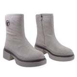 Ghete Dama Casual Anna Viotti Piele Intoarsa D106-F9998-C8101-1 Bej