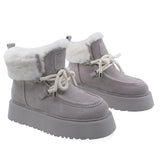 Ghete Dama Casual Anna Viotti Piele Intoarsa D107-PV3132-Z37393-M-6 Gri