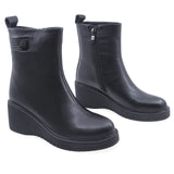 Ghete Dama Casual Anna Viotti Piele Naturala D107-PH3201-Z38402-R-1 Negru