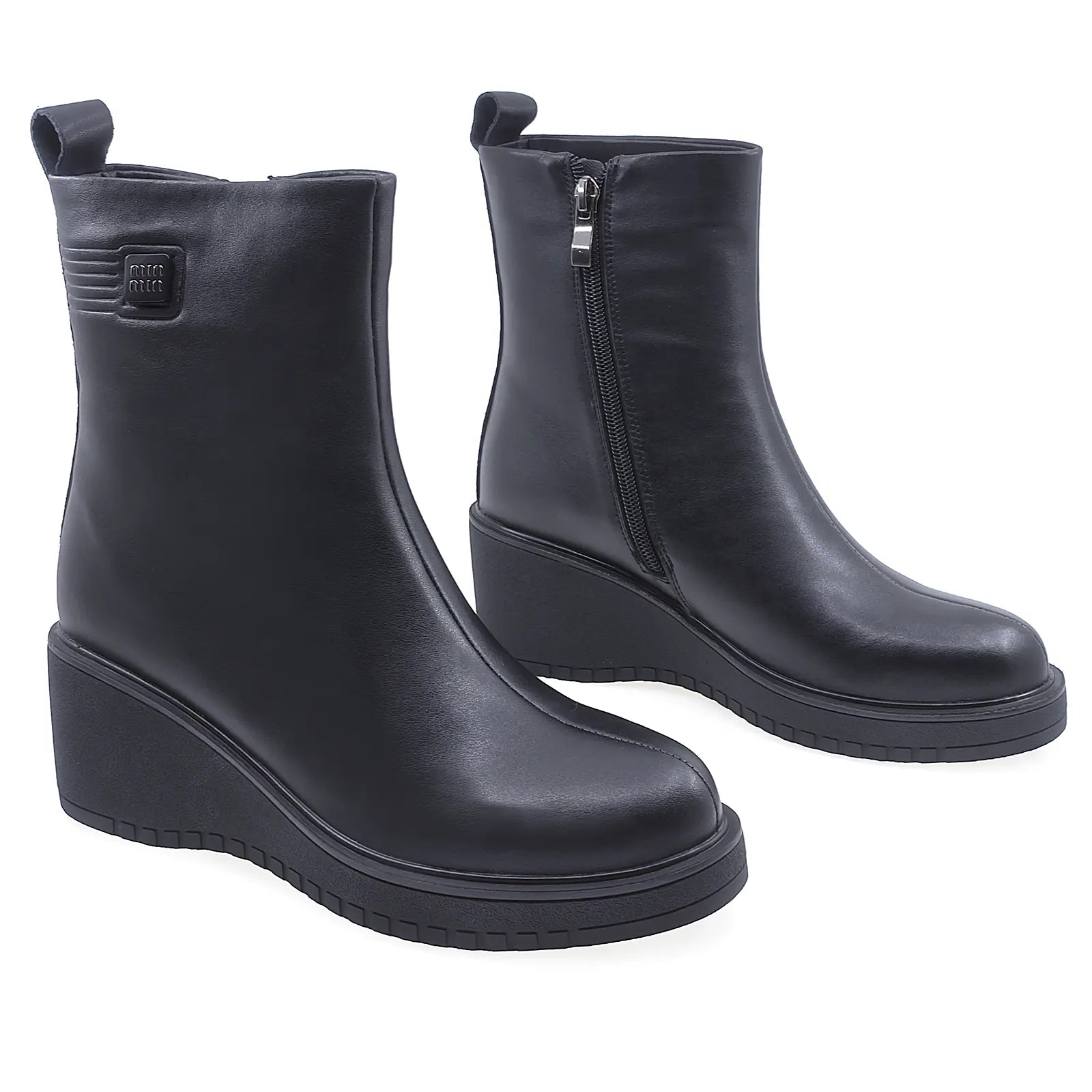 Ghete Dama Casual Anna Viotti Piele Naturala D107-PH3201-Z38402-R-1 Negru