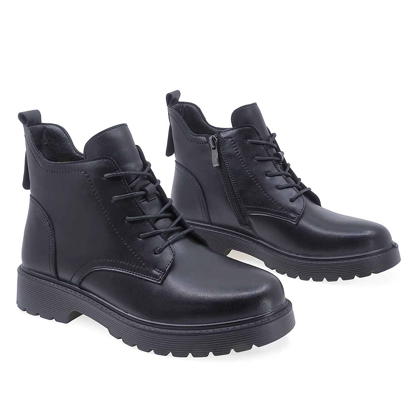 Ghete Dama Casual Anna Viotti Piele Naturala D111-3E18571-72 Negru