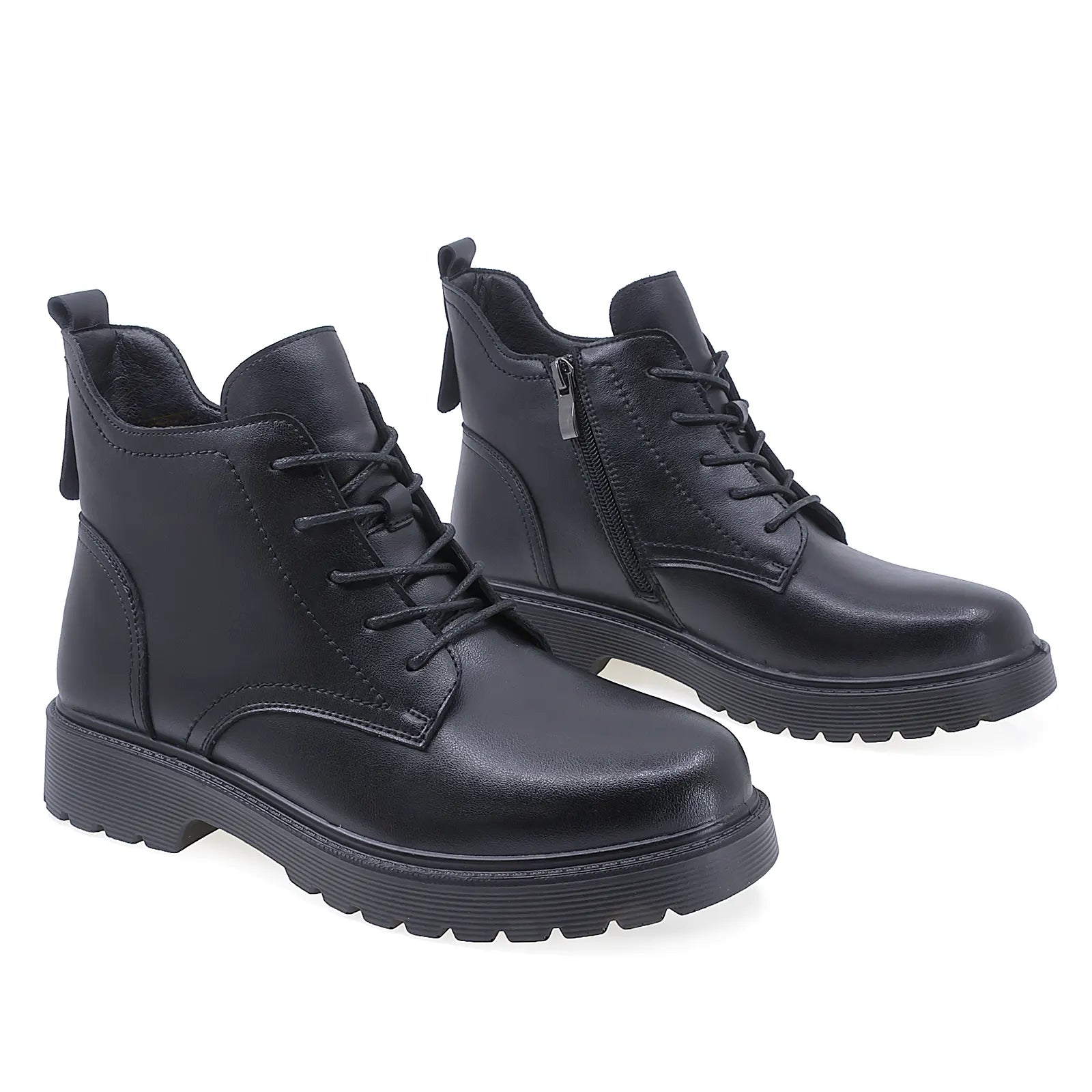 Ghete Dama Casual Anna Viotti Piele Naturala D111-3E18571-72 Negru