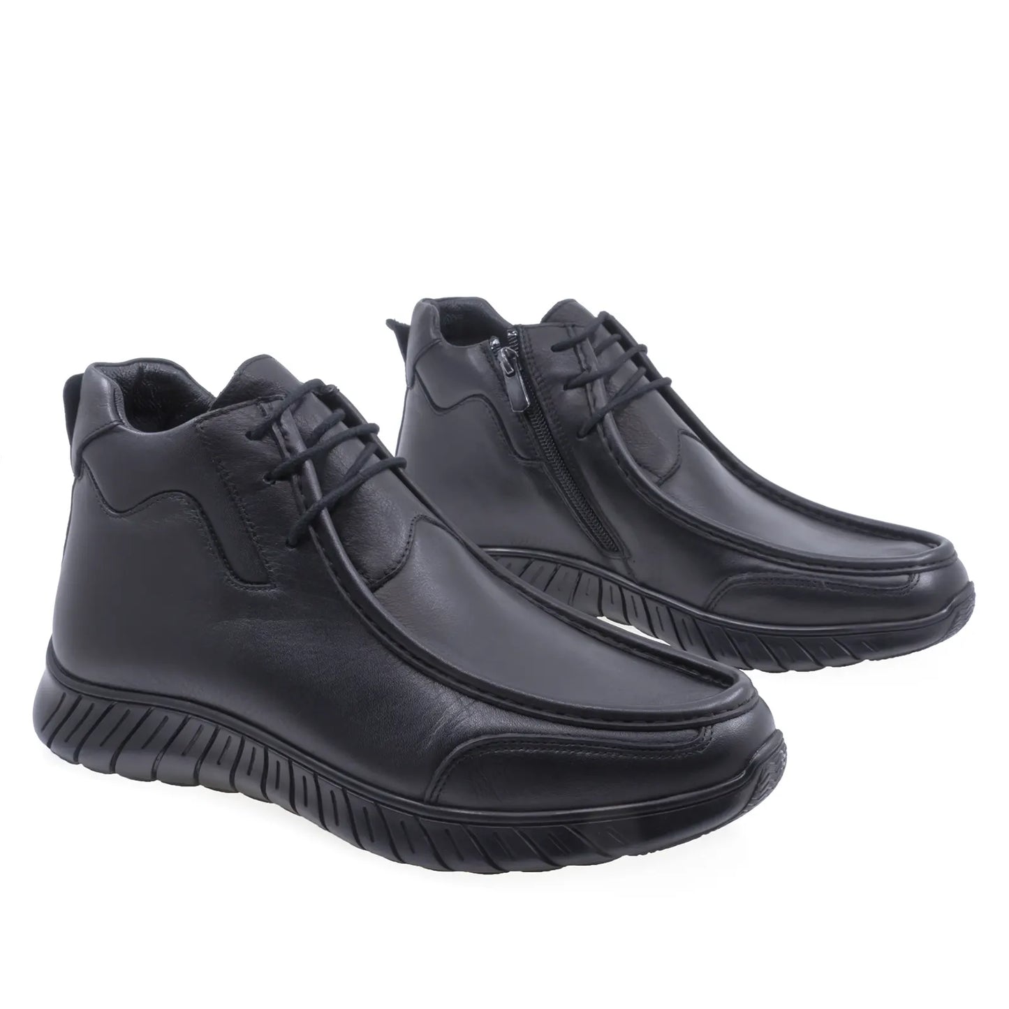 Ghete barbati casual Goretti piele naturala B64-1946 negru