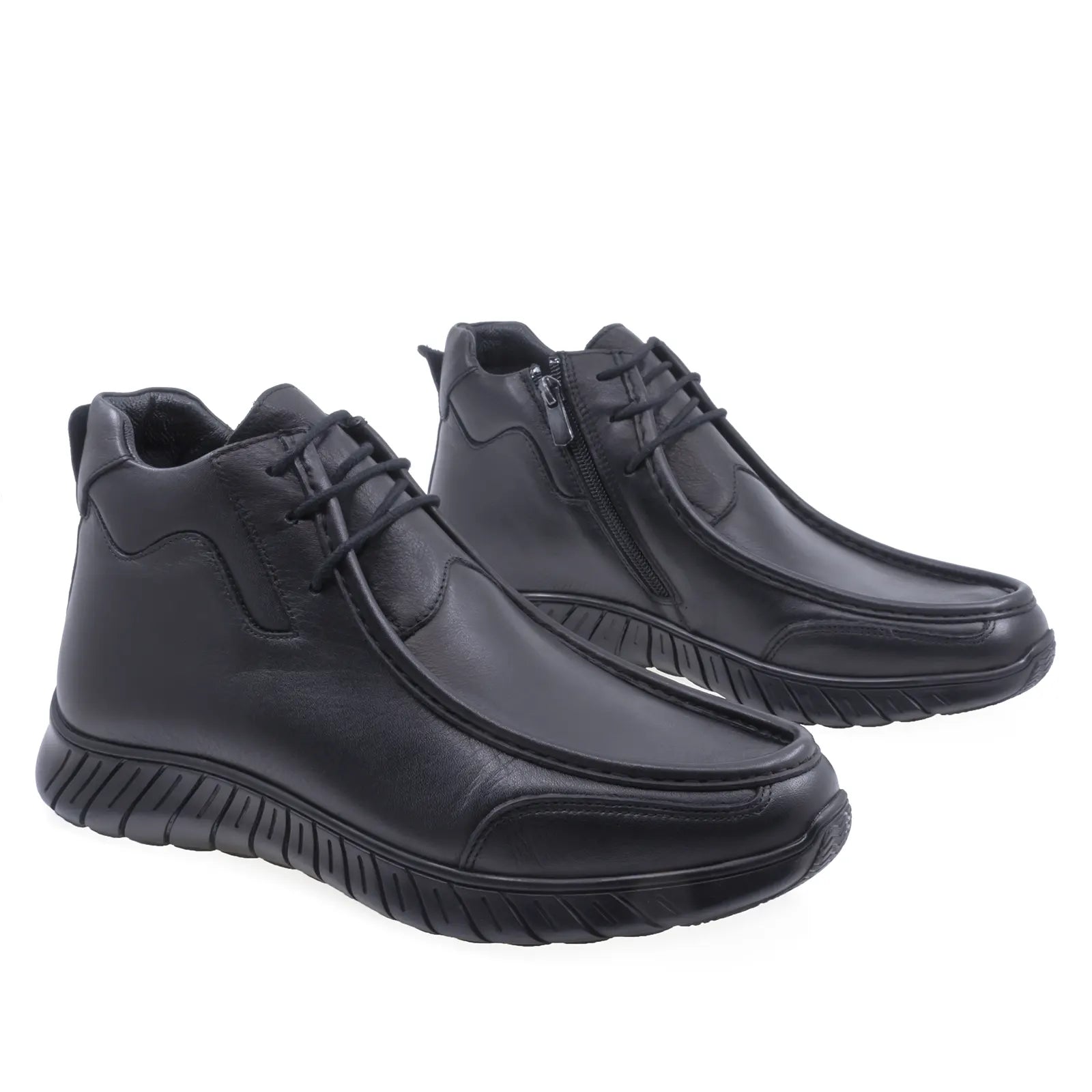 Ghete barbati casual Goretti piele naturala B64-1946 negru
