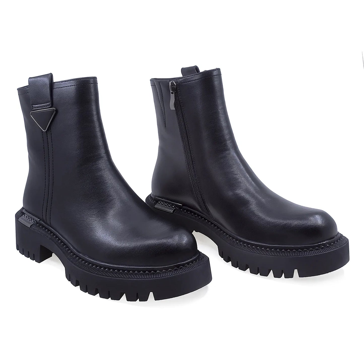 Ghete Dama Casual Anna Viotti Piele Naturala D112-GAW2520 negru