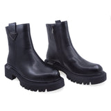 Ghete Dama Casual Anna Viotti Piele Naturala D112-GAW2520 negru