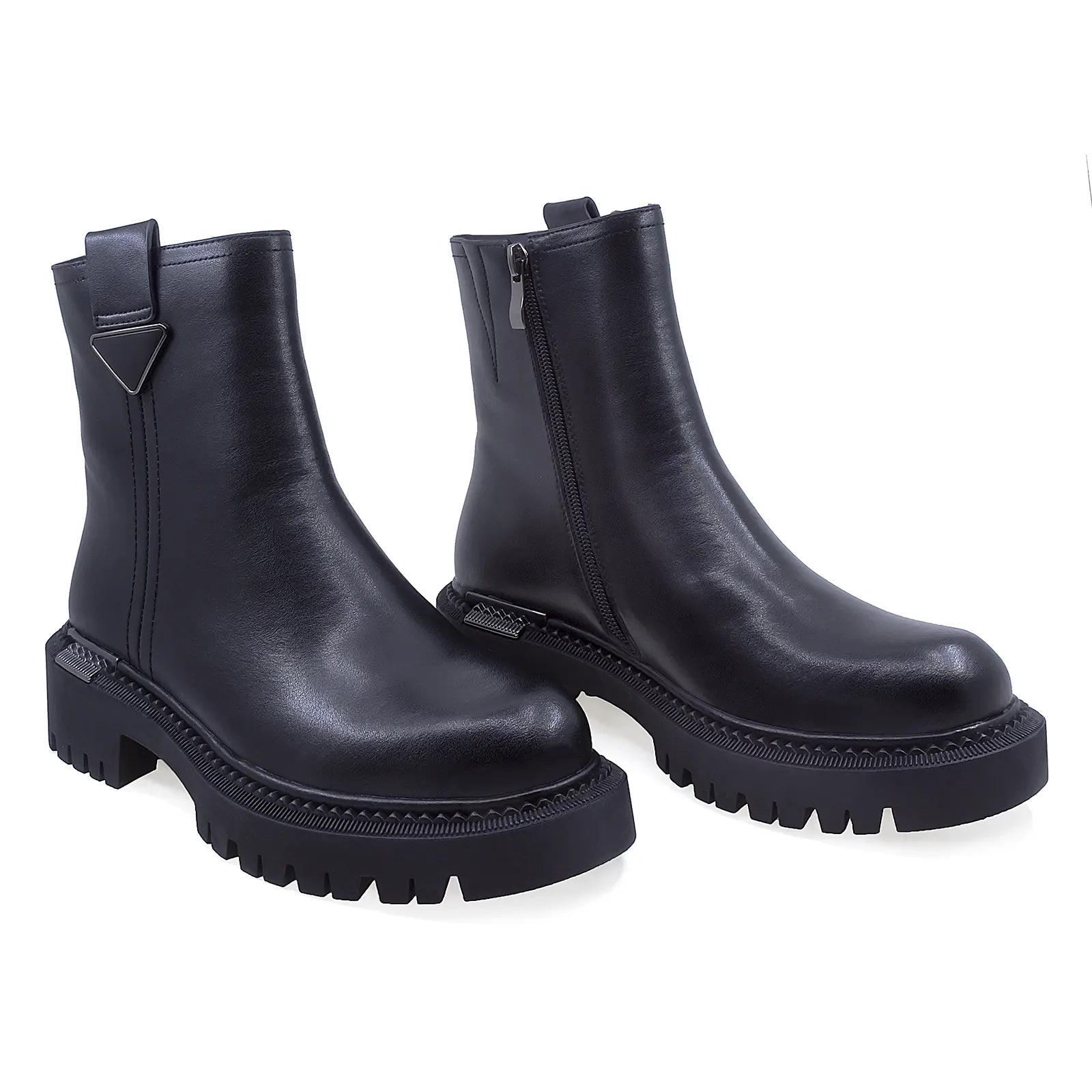 Ghete Dama Casual Anna Viotti Piele Naturala D112-GAW2520 negru