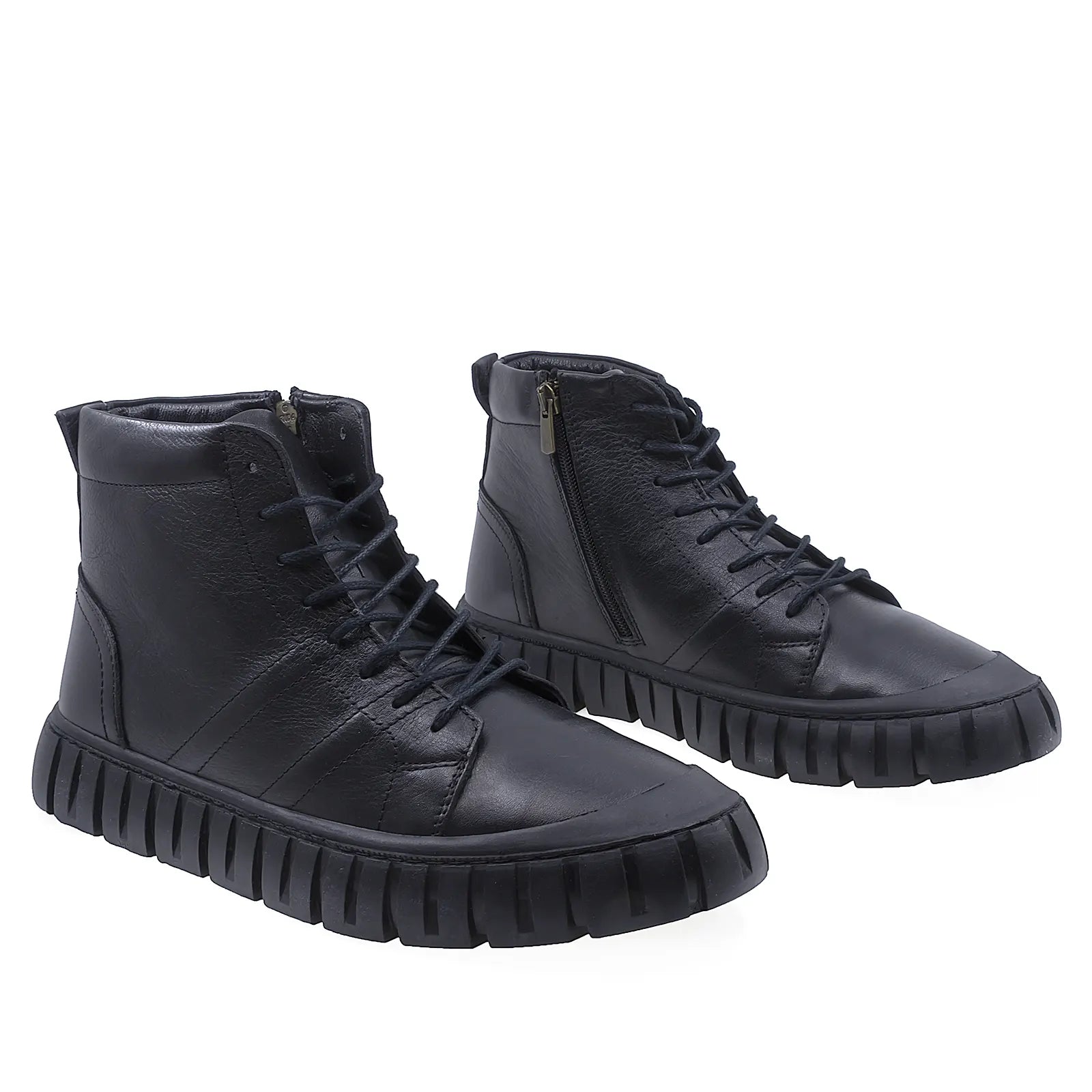 Ghete barbati casual Goretti piele naturala B17-166 negru