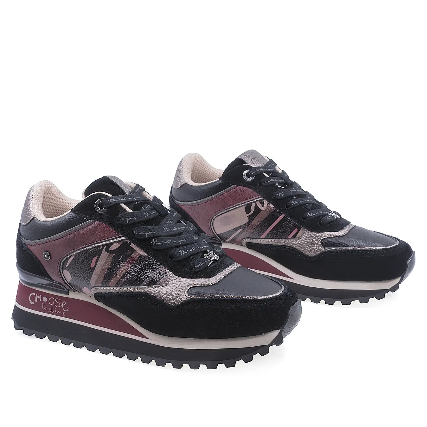 Pantofi dama sport Anekke piele intoarsa 41380-846 Negru