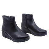 Ghete Dama Casual Anna Viotti Piele Naturala D22-5123 Negru