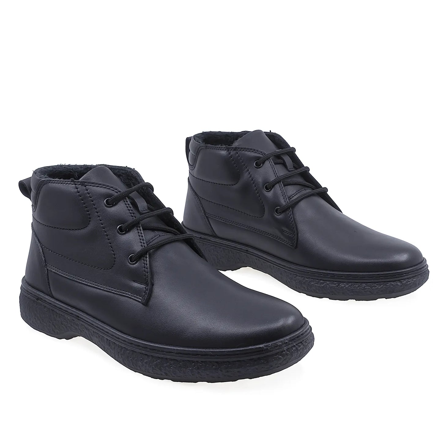 Ghete barbati casual Goretti piele naturala B69-483 negru