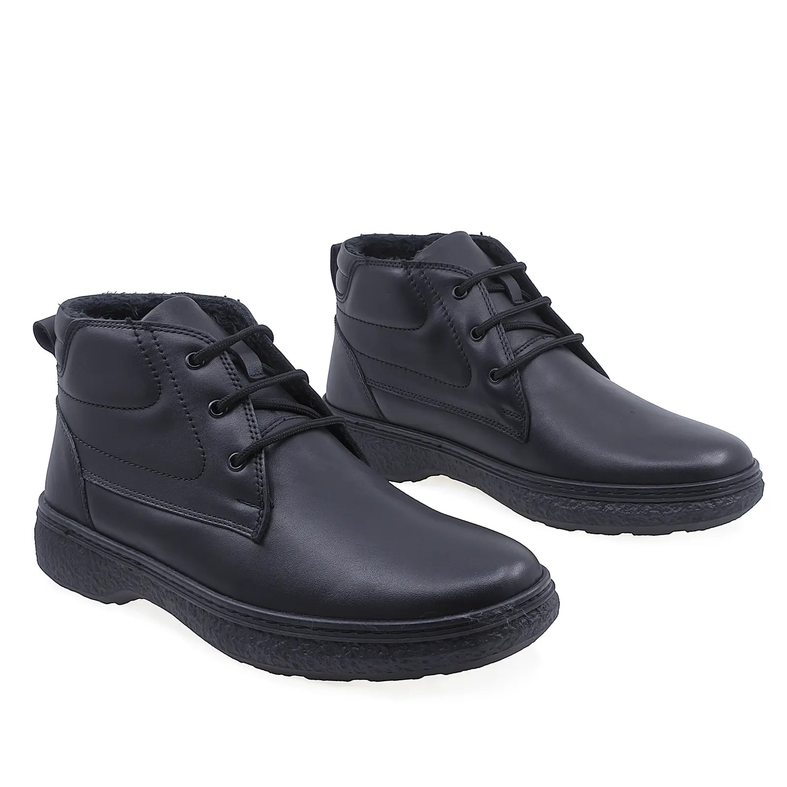 Ghete barbati casual Goretti piele naturala B69-483 negru