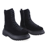 Ghete Dama Casual Anna Viotti Piele Intoarsa D44-4404 Negru