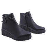 Ghete Dama Casual Anna Viotti Piele Naturala D70-19016 Negru