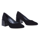 Pantofi dama eleganti Anna Viotti piele intoarsa D2893 negru