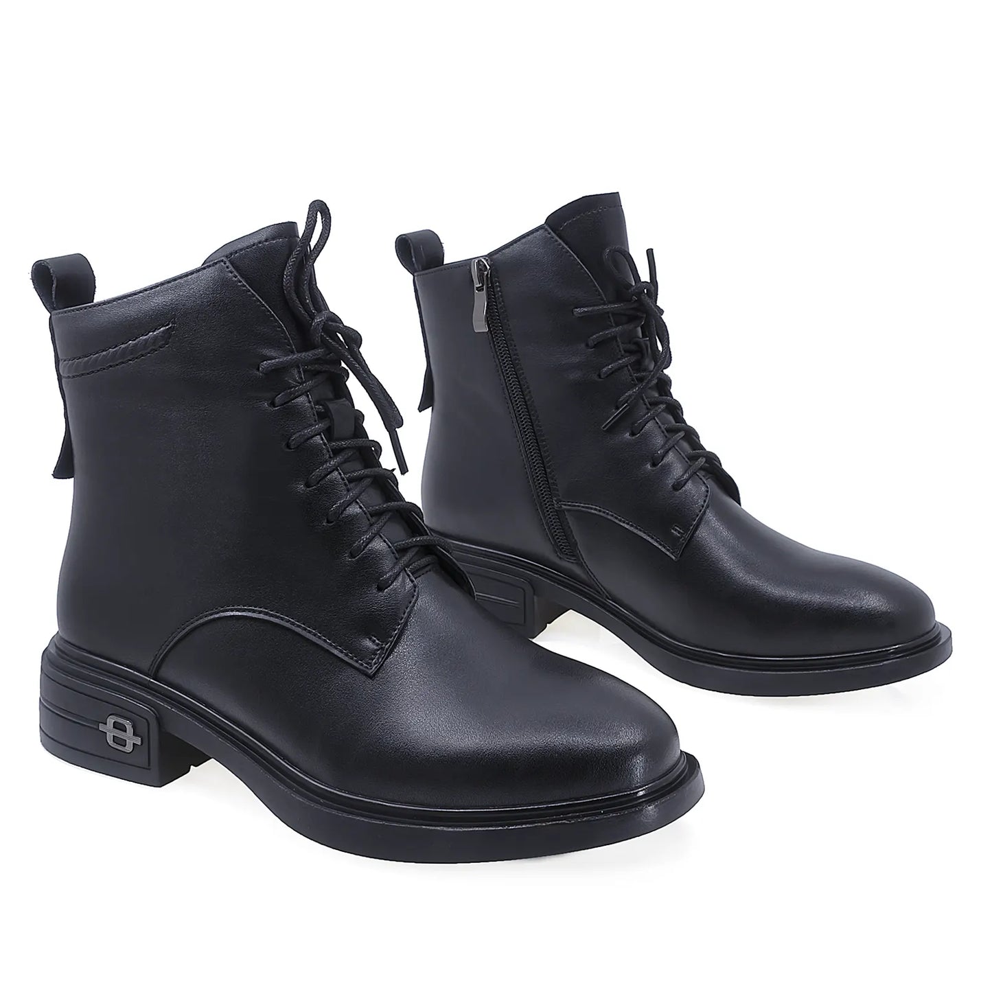 Ghete Dama Casual Anna Viotti Piele Naturala D112-GAW2510 Negru