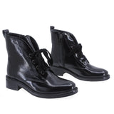 Ghete Dama Casual Anna Viotti Piele Lacuita D2940 Negru