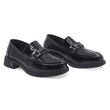 Pantofi Dama Casual Anna Viotti Piele Lacuita D112-GAW2518 Negru