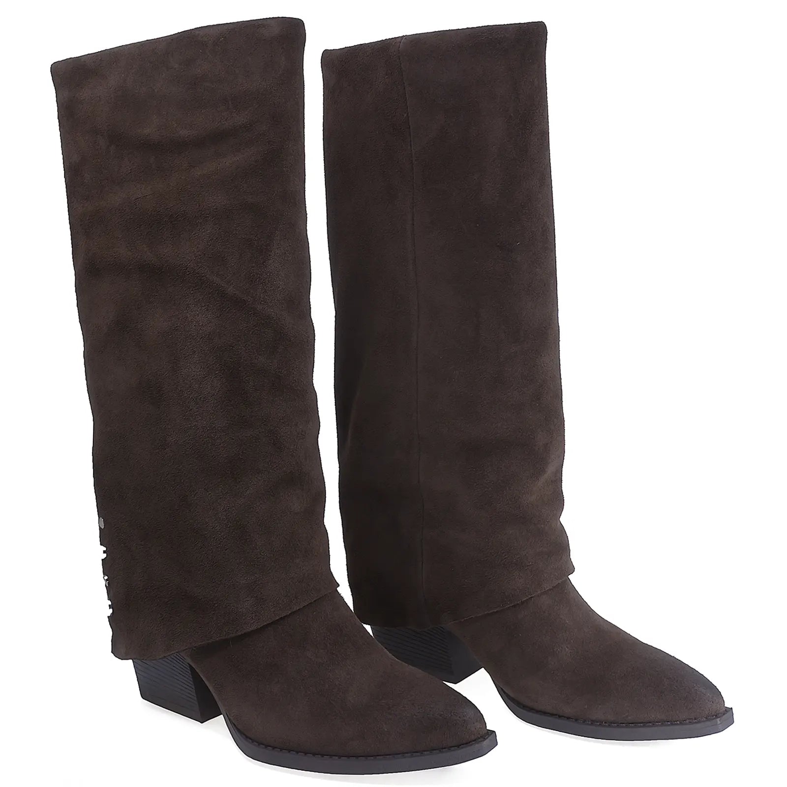 Cizme Dama Casual Anna Viotti Piele Intoarsa D115-SHN2380-32R Maro