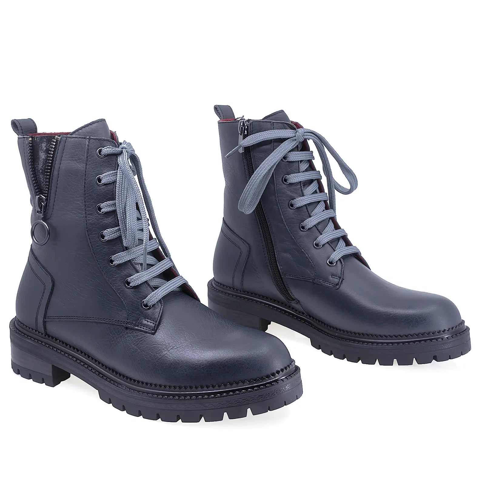 Ghete Dama Casual Anna Viotti Piele Naturala D54-1903-95 Gri