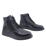 Ghete Dama Casual Anna Viotti Piele Naturala D54-2202-SZ Negru