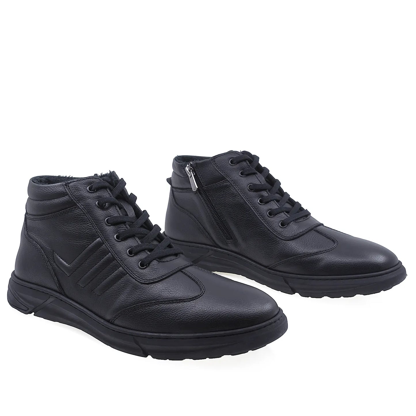 Ghete barbati casual Goretti piele naturala B69-250 negru