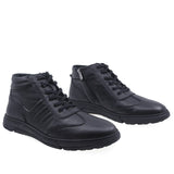 Ghete barbati casual Goretti piele naturala B69-250 negru