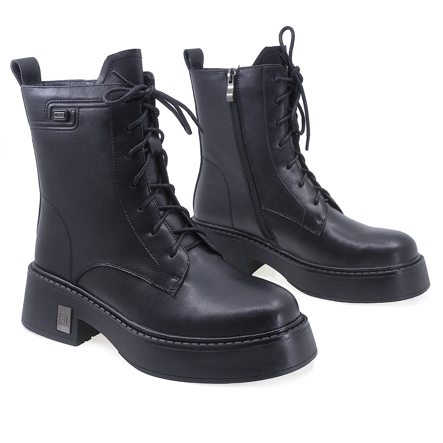 Ghete Dama Casual Anna Viotti Piele Naturala D112-GAW2509 Negru