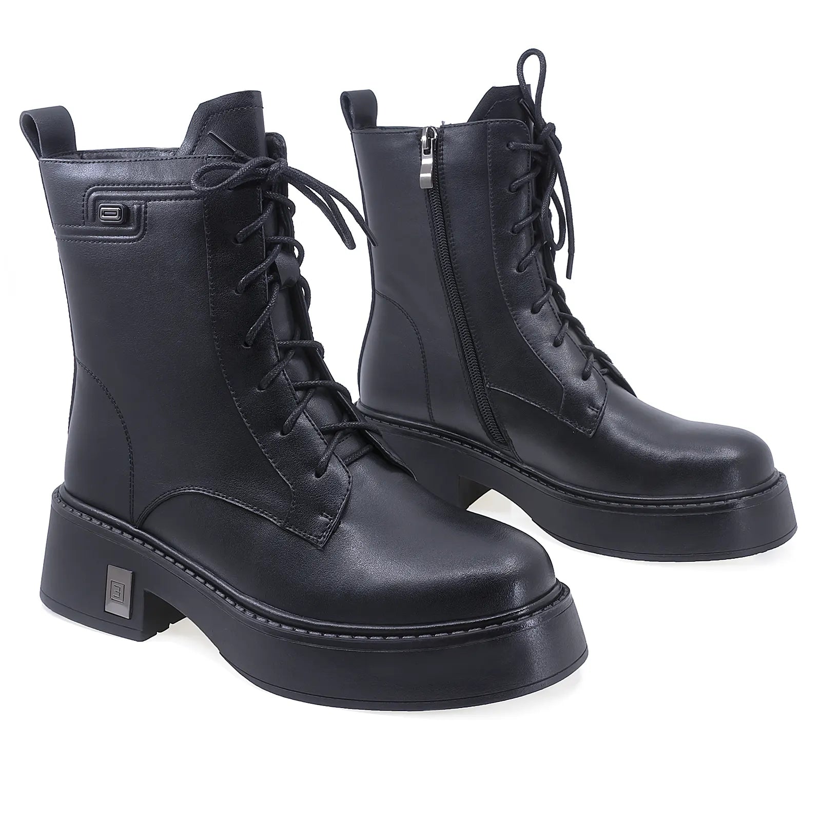 Ghete Dama Casual Anna Viotti Piele Naturala D112-GAW2509 Negru