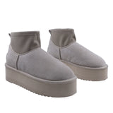 Ghete Dama Casual Anna Viotti Piele Intoarsa D113-9 Taupe