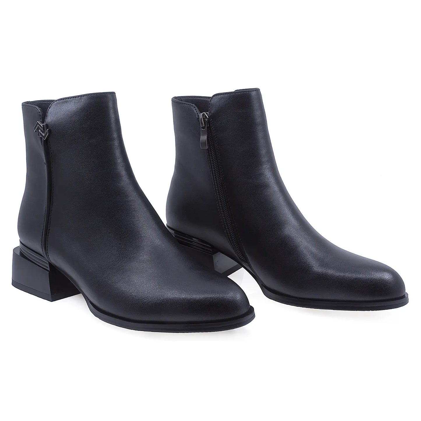 Ghete Dama Elegante Anna Viotti Piele Naturala D112-GAW1501 Negru