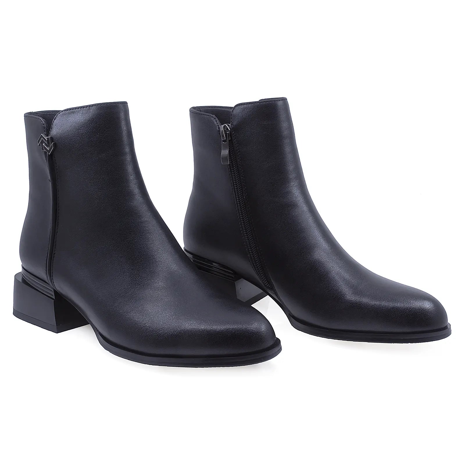 Ghete Dama Elegante Anna Viotti Piele Naturala D112-GAW1501 Negru