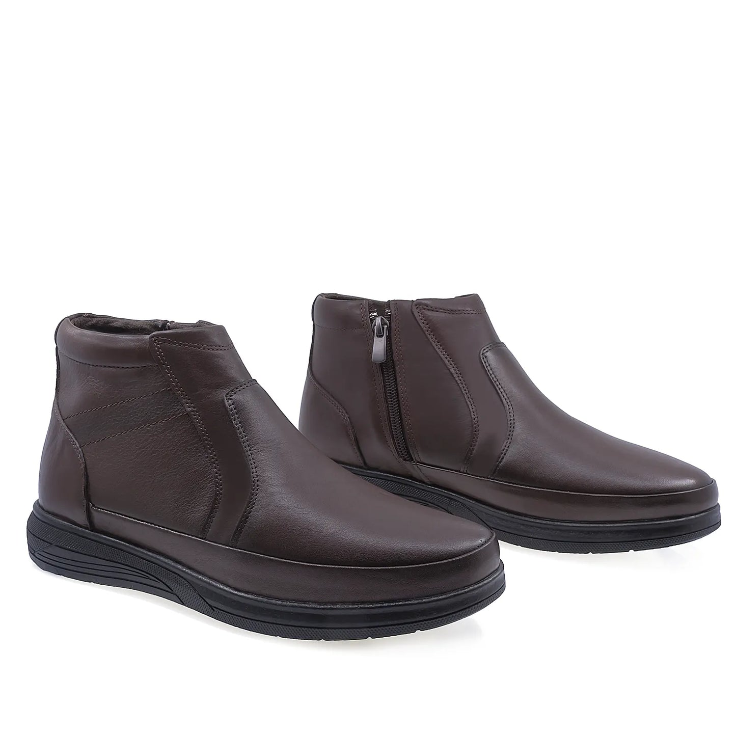 Ghete barbati casual Goretti piele naturala B25-3210 maro