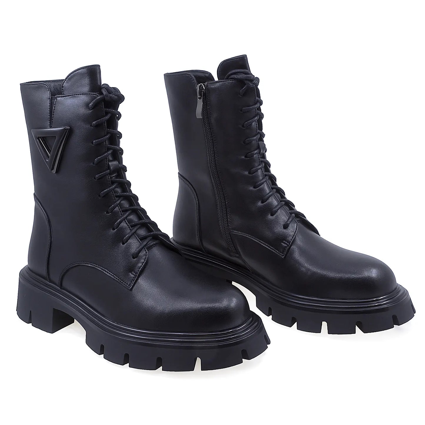 Ghete Dama Casual Anna Viotti Piele Naturala D112-GAW2513 Negru