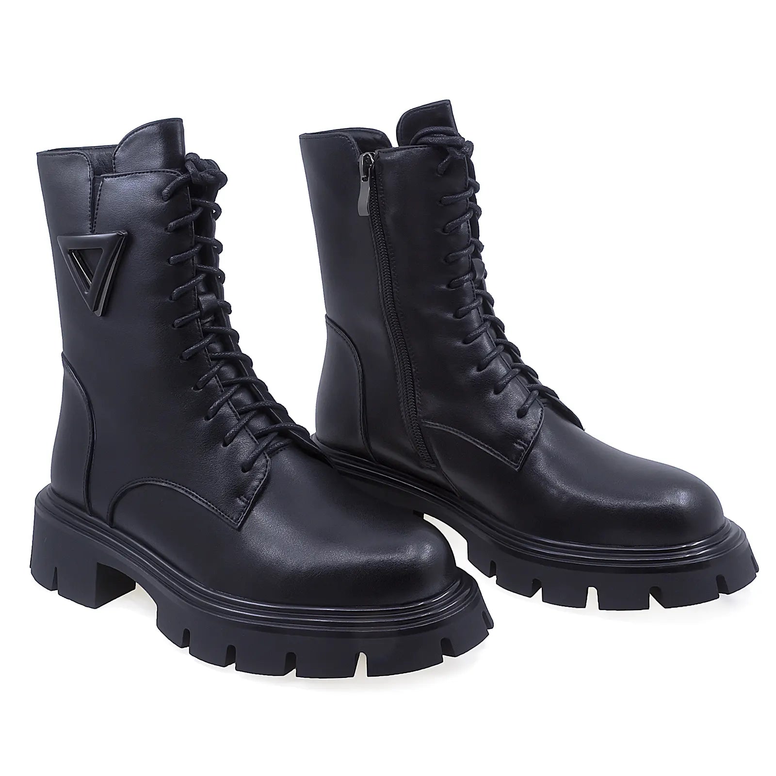 Ghete Dama Casual Anna Viotti Piele Naturala D112-GAW2513 Negru