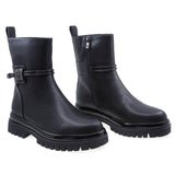 Ghete Dama Casual Anna Viotti Piele Naturala D106-D365-F68 Negru