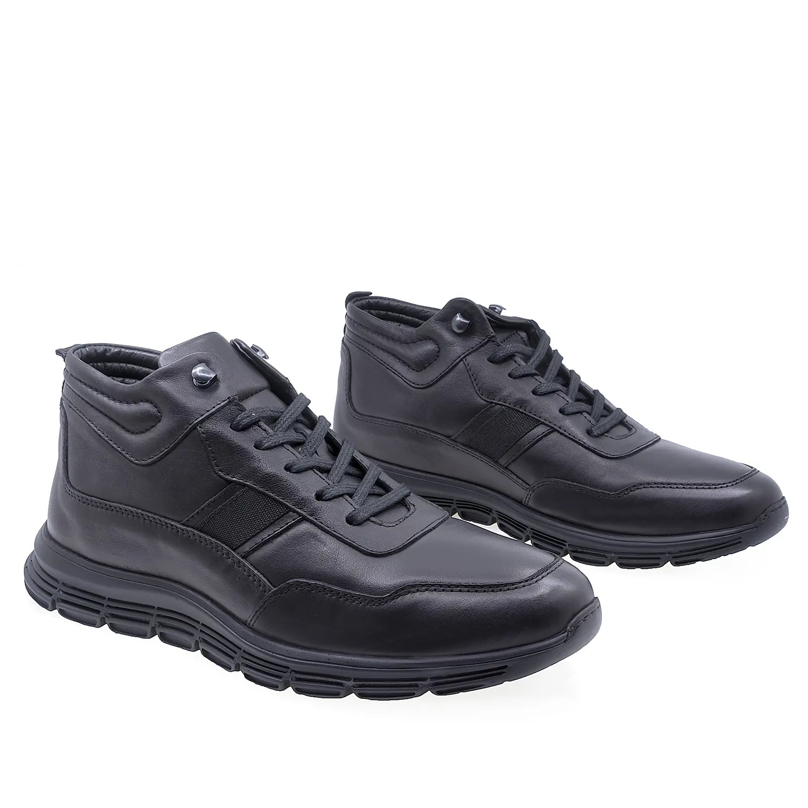 Ghete barbati casual Goretti piele naturala B36-9761-2254 negru