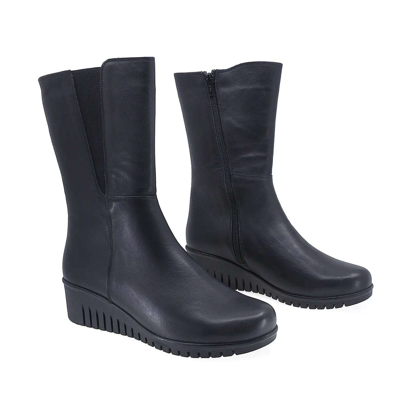 Cizme Dama Casual Anna Viotti Piele Naturala D22-5126 Negru