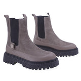 Ghete Dama Casual Anna Viotti Piele Intoarsa D30-120 Gri