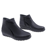 Ghete Dama Casual Anna Viotti Piele Naturala D22-5901 Negru