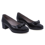 Pantofi Dama Casual Anna Viotti Piele Lacuita D50-5431 Negru