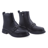 Ghete Dama Casual Anna Viotti Piele Naturala D112-GAW2523 Negru