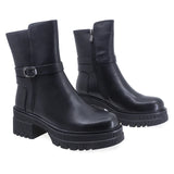 Ghete Dama Casual Anna Viotti Piele Naturala D112-GAW2512 Negru