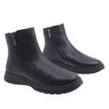 Ghete Dama Casual Anna Viotti Piele Naturala D45-19114 Negru