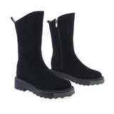 Ghete Dama Casual Anna Viotti Piele Intoarsa D44-4448 Negru