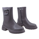 Ghete Dama Casual Anna Viotti Piele Naturala D106-F11355-T46137 Gri